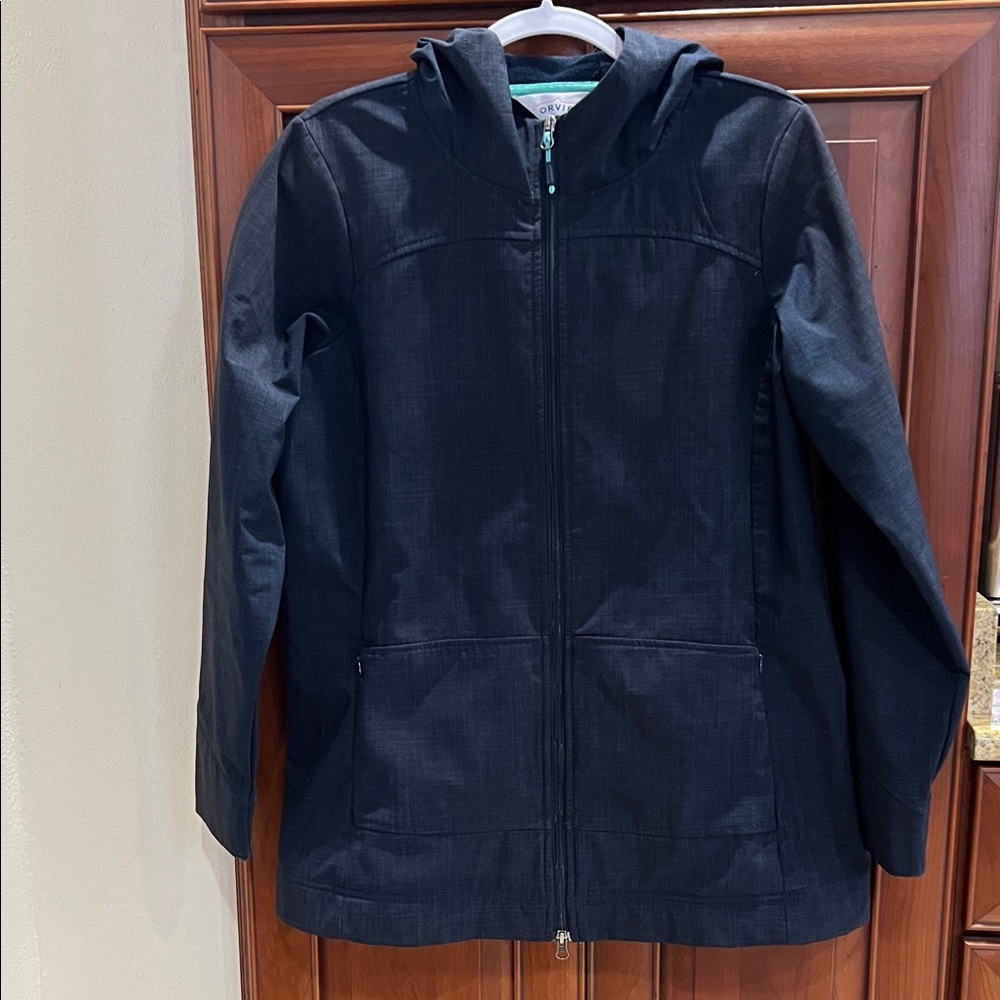 Orvis Blue Hooded Jacket